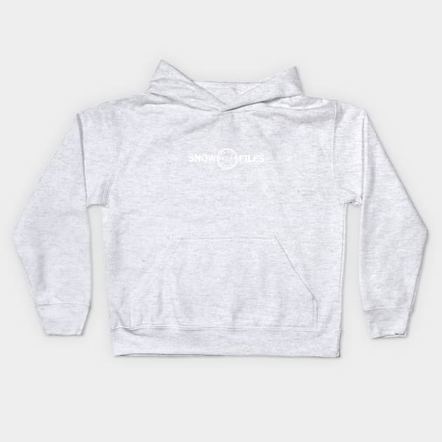 Snow Files Podcast - Horizontal Design Kids Hoodie by Snowman Network